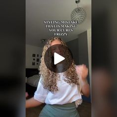 A little tip for the curly girls who have frizzy curls <3 #curlyhair #... | TikTok Frizzy Curls, Wiz Khalifa, Curly Girl, Curly Hair, Get Started, Curly Hair Styles