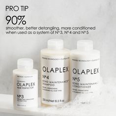 A reparative shampoo that hydrates and protects hair against damage. Olaplex Products, Hair Split Ends, Broken Bonds, Hair Repair Treatments, Toning Shampoo, Camellia Sinensis, Helianthus Annuus, Hydrate Hair, Benzoic Acid