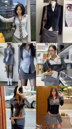 Female Secretary Outfit, Club Worker Outfit, Waist Cincher Outfit, Interviewer Outfit, Goth Interview Outfit, Corpcore Office Siren Outfits, Business Core Women, Glamour Aesthetic Outfit, Office Siren Outfits Aesthetic