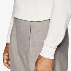 Exude minimalist elegance in this pure white sweater, featuring a close-fitting shape that narrows slightly at the waist, complemented by a neat ribbed finish at the hem and cuffs. Oversized White Cardigan, White Mock Neck, Polo Cardigan, Navy Crewneck, Grey Turtleneck, White Turtleneck, White Crewneck, Grey Crewneck, Black Crewneck