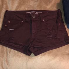 Never Worn - Great Condition Burgundy Color, Jean Shorts, American Eagle Outfitters, American Eagle, Size 10, Womens Shorts, Women Shopping, Black, Color