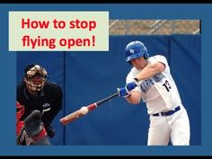 a man swinging a baseball bat at a ball with the caption how to stop flying open