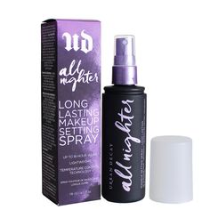 Long-Lasting Makeup Setting Spray - Our Award-Winning Waterproof Setting Spray And Makeup Sealer Sets Your Makeup And Locks In Your Look, So You're Good To Go For Up To 16 Hours No Touch-Ups Needed. This Natural Finish Setting Spray Is Also Vegan And Cruelty-Free. Oil-Free, Microfine Mist - This Oil-Free, Microfine Finishing Spray Goes On Evenly And Weightlessly For Natural, Smoother-Looking Skin And More Vibrant Makeup. Our Non-Drying Formula Is Suitable For Normal, Dry, Combination, And Oily S Waterproof Makeup Setting Spray, Makeup Setting Spray Alternative, Urban Decay Spray, Diy Setting Spray, Diy Makeup Setting Spray, Long Wear Makeup, Vibrant Makeup, Urban Decay All Nighter, Minimalist Makeup