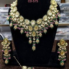 Very beautiful handmade rajwari necklace set combo which add extra glow in you look. Ceremonial Kundan Jewelry Set With Meenakari, Kundan Jewelry Set With Gota Work For Wedding, Temple Jewelry Bridal Sets In Kundan With Meenakari, Wedding Temple Jewelry Sets With Gota Work, Traditional Wedding Jewelry Sets With Gota Work, Festival Kundan Necklace With Stone Work, Kundan Temple Jewelry Sets With Cutdana, Kundan Temple Jewelry Necklace For Wedding, Ceremonial Kundan Necklace Hand Set