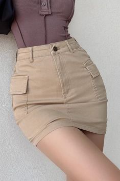 Item Type: SkirtMaterial: DenimWaist: High WaistColor: White. Khaki. GreenSize: XS.S.M.L Size(cm) Length Waist Hip XS 35 62 76 S 36 66 80 M 37 70 84 L 38 74 88 Non-stretch Denim Mini Skirt With Pockets, Trendy Non-stretch Mini Skirt With Pockets, Non-stretch Mini Skirt Casual, High Rise Cotton Skort With Pockets, Trendy High Rise Mini Skirt With Pockets, Non-stretch Cotton Mini Skirt With Pockets, Casual High Waist Cotton Pencil Skirt, Trendy High-waist Cargo Skirt, Casual Non-stretch Short Skirt