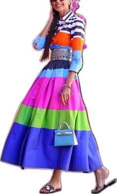 Multicolor Patchwork A-line Maxi Dress, Long Sleeve Multicolor Color Block Dresses, Multicolor Long Sleeve Color Block Dress, Colorful Spring Color Block Dresses, Long Sleeve Color Block Summer Dresses, Multicolor Color Block Party Dress, Color Block Long Sleeve Summer Dresses, Spring Multicolor Patchwork Maxi Dress, Spring Party Color Block Maxi Dress