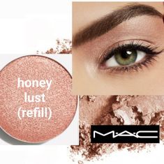 Mac Lustre Eyeshadow Refill Color: Honey Lust Size: .05 Oz New In Box 100% Authentic **Currently 19 Available - Price Is For Each. Mac Dazzleshadow, Mac Eyeshadow Palette, Mac Shadows, Mac Cosmetics Eyeshadow, Tone Makeup, Skin Tone Makeup, Mac Eyes, Makeup Mac, Loose Pigments