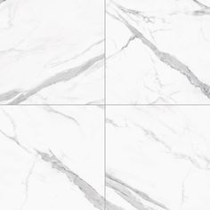 four different angles of marble tiles in white and grey