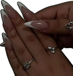 Unghie Sfumate, Nail Tip Designs, Long Nail Designs, Almond Nails Designs, Nail Forms, French Tip Nails