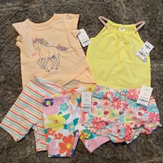 Floral Pull-On Twill Shorts 58% Cotton, 42% Viscose Twill 2-Pack Playground Shorts 93% Cotton, 7% Elastane Jersey 2-Pack Braided Tank Braided Straps Elastic At Neck Soft Jersey Glitter Horse Tulip Jersey Tee 100% Cotton Lightweight Jersey Yellow Cotton Sets For Spring, Cute Summer Bottoms For Playdate, Yellow Bottoms For Playtime In Spring, Yellow Sleeveless Set For Spring, Sleeveless Yellow Sets For Spring, Yellow Bottoms For Spring Playtime, Cute Yellow Sets For Summer, Playful Yellow Sets For Spring, Playful Playwear Sets For Spring