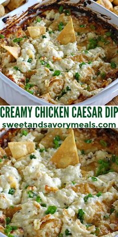 this creamy chicken casserole dip is the perfect appetizer for any party