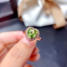 "Natural Peridot Jewelry - Heart Cut Peridot Gemstone - Dainty Peridot Ring Peridot Pendant - Silver Peridot Ring Gift - August Birthstone - Gift for Her. ❤ GEMSTONE JEWELRY INFORMATION ❀ Gemstone Shape: Heart Cut. ❀ Setting Type: Prong setting. ❀ Natural Main Stone Size: 8*8 mm. ❀ Gemstone Type: Natural Peridot. ❀ Other stones : dainty cz diamond. (shining zircon) ❀ Metal type: 925 Sterling Silver. ❀ Metal type: 18K Rose Gold Plated. ❤ More jewelry you like, please click the following link: Mor Fine Jewelry Green Heart Shaped Ring, Green Heart-shaped Fine Jewelry Ring, Green Gemstone Rings With Heart Cut, Green Heart-shaped Ring For May Birthstone, Green Gemstone Heart Cut Rings, Green Heart Cut Jewelry With Accent Stones, Green Heart Cut Jewelry With Center Stone, Green Heart Cut Center Stone Jewelry, Green Ring For Valentine's Day