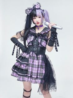 Egirl Clothes, Pastel Goth Fashion, Style Kawaii, Dress Suit, Alt Fashion, Mode Inspo, Alternative Outfits, Harajuku Fashion, Kawaii Clothes