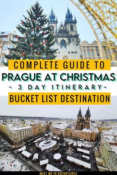 the complete guide to prague at christmas 3 day itinerary bucket list destination cover