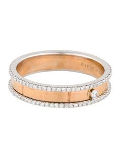 18K Rose Gold & 18K White Gold Luxury Pink Gold Jewelry With Brilliant Cut, Cartier Jewelry, Belt Shop, Diamond Band, Diamond Bands, Christian Louboutin Shoes, 18k Rose Gold, Vintage Tags, Shop Necklaces