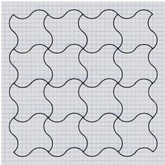 an image of a quilt pattern on graph paper