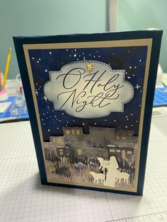 a greeting card with the words hello new on it