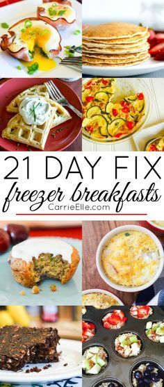 21 day fix freezer breakfasts that are easy to make and delicious for the whole family