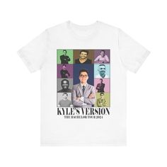 a white t - shirt with an image of men's epsion on it