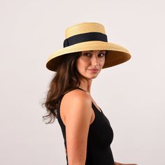 Hat With Ribbon, Straw Hats, Popular Style, Straw Hat, Grosgrain Ribbon, Resort Wear, Panama Hat, Going Out, Straw