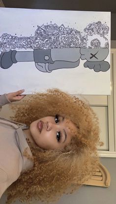 Honey Blonde Natural Hair, Blonde Natural Hair, Dyed Curly Hair, Afro Curls, Curly Hair Videos, Dyed Hair Inspiration, Colored Curly Hair, Dyed Natural Hair, Honey Blonde Hair