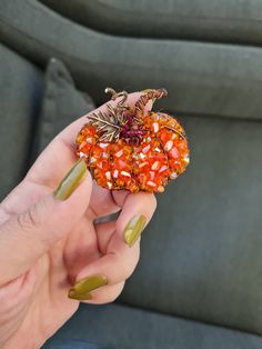 I made a Pumpkin Brooch, orange brooch, halloween gift, autumun gift jewelry brooch for you and for your lovers gift. I beaded and embroidered high quality materials one by one carefully. There is a steel needle back of brooch. This handcrafted lapel pin is a great gift for woman. Brooch size is about 2 inches (5cm) I can make your customized gift, for this send me mesaage. I sent my brooch in gift box. Hot Pink Pumpkin, Pumpkin Brooch, Beaded Pumpkin, Pumpkin Jewelry, Pumpkin Pin, Beaded Brooches, Jewelry Brooch, Pink Pumpkins, Great Gifts For Women