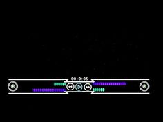 the back side of a computer screen with sound equals and arrows pointing in different directions