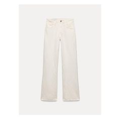 Linen blend pants. Mid waist with belt loops and five pockets. Front zip and metal button closure. White Jeans For Workwear, Cream Straight Pants With Belt Loops, White Jeans With Belt Loops For Spring, Cream Straight Leg Jeans With Five Pockets, Cream High-waisted Wide Leg Pants With Belt Loops, High-rise White Jeans With Belt Loops, White High Rise Jeans With Belt Loops, Beige Wide Leg Jeans With Belt Loops, High Rise White Jeans With Belt Loops