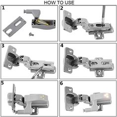 the instructions for how to use an over door latch