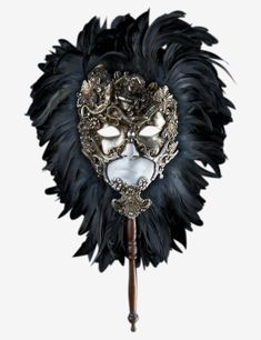 Nazca with Tabby Feathers & Stick (Bronze Base): authentic venetian mask in paper mache with a unique baroque style. This item is strictly handcrafted in Venice, Italy by the famous artists of the city according to the carnival tradition. Each item comes with certificate of authenticity. Mask Dimensions:Height: 64 cmWidth: 36 cmDepth: 19 cm Venetian Masks And Prosthetics For Carnival, Venetian Masks For Carnival Themed Events, Venetian Masks And Prosthetics For Mardi Gras, Venetian Baroque Masks For Theater, Venetian Masks And Prosthetics For Halloween Theater, Artistic Mardi Gras Costume Masks And Prosthetics, Artistic Black Masks And Prosthetics For Mardi Gras, Artistic Masks And Prosthetics For Mardi Gras Costume, Fantasy Masks And Prosthetics For Mardi Gras Theater