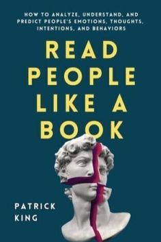 the book cover for read people like a book by patrick king, with an image of a