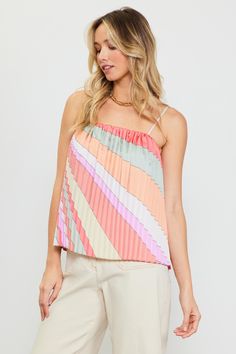 The Swipe Right Striped Top is a must-have for the sophisticated fashionista. With pleated details and an asymmetric stripe design, it exudes elegance and style. The adjustable straps provide the perfect fit for a seamless look. Add this luxurious tank to your wardrobe for effortless, chic outfit options. Stripped Tops, Swipe Right, Curvy Jeans, Curvy Dress, New Arrival Dress, Clothes Collection, Cami Top, Cami Tops, Stripe Print