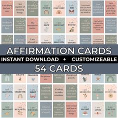 the affirmation cards instant printable pack is available for $ 4 95 each