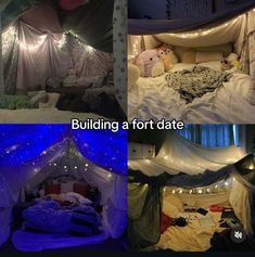 Relationship Monthly Goals, Building A Fort Date, Cute At Home Dates Ideas, Things To Do At Your Boyfriends House, Date Ideas Pictures Aesthetic, Things To Do With Significant Other, Cute Small Date Ideas, Cute Couple Stuff Ideas, Couple Goal Activities