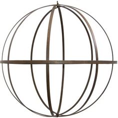 a metal sphere with two lines running through it