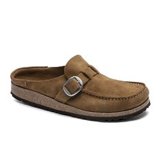 Birkenstock Buckley Narrow Clog (Women) - Tea Suede Dress-Casual - Clogs & Mules - The Heel Shoe Fitters Birkenstock Buckley Clog, Birkenstock Buckley, Birkenstock Style, Southern Ontario, Shoes Fall, Moccasins Style, Mens Boots Casual, Birkenstock Women, Suede Slippers