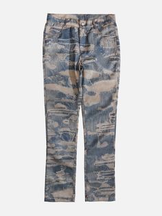 TALISHKO - Camouflage Tie Dye Jeans - streetwear fashion Camouflage Straight Leg Jeans For Streetwear, Casual Camouflage Jeans For Fall, Camouflage Denim Jeans For Fall, Camouflage Straight Leg Jeans For Spring, Trendy Camouflage Jeans For Spring, Casual Camouflage Jeans For Spring, Casual Camouflage Denim Pants, Baggy Camouflage Straight Leg Jeans, Spring Camouflage Straight Leg Jeans