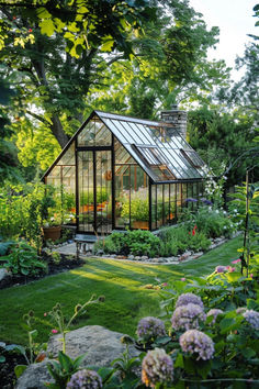 30 Amazing Greenhouse Designs to Transform Your Backyard Outdoor Greenhouse, Home Greenhouse, Small Greenhouse, Greenhouse Plans, Garden Greenhouse, Greenhouse Gardening, Vegetable Garden Design, Dream Backyard