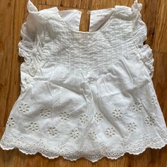 Nwot Crewcuts Summer Top In Size 4t. Beautiful Details. Never Worn By My Daughter Unfortunately! White Spring Blouse For Playtime, White Cotton Top For Playdate, Cute Short Sleeve Tops For Play, Cute Casual Cotton Tops, Short Sleeve Ruffle Tops For Playwear, Summer Cotton Top For Playdate, Cute Short Sleeve Tops For Playdate, Cotton Ruffle Tops For Playdate, White Summer Tops For Playdate