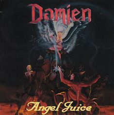 the cover art for damnen angel juice