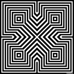 an abstract black and white pattern