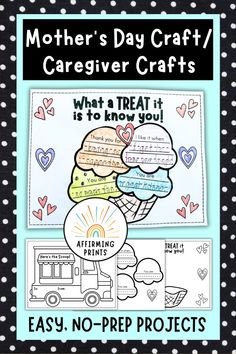 mother's day craft / caregiver crafts for kids to do with their children