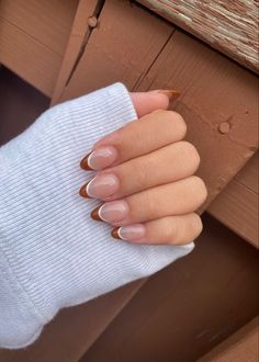 #MinimalistNails #MinimalistNailDesigns #SimpleNailArt #ChicMinimalNails #MinimalistManicure #MinimalNails2024 #MinimalistNailInspo #MinimalNailDesignIdeas #CleanNailArt #ElegantMinimalistNails #SleekNailDesigns #ClassyMinimalNails #SubtleNailDesigns #ModernMinimalistNails #MinimalistNailTrends Nail Designs Fall Almond Shape, Nails Acrylic Fall French Tip, Fall French Acrylic Nails, White And Brown French Tip Nails, Brown French Tip Nails With White Line, Fall Subtle Nails, Brown Fall French Tip Nails, Nails For Fall Almond Shape, Coloured French Nails Tips Fall