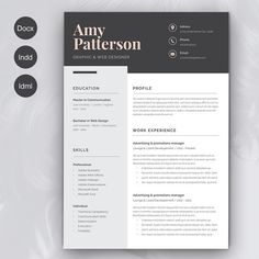 the professional resume template is ready to be used