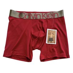 This Listing Is For (1) Calvin Klein Underwear. It Is New, With The Tag, And Authentic. Please See Details Below: Calvin Klein Icon Microfiber - 92% Polyester And 8% Elastane Boxer Brief New With Tag Color Code Is 601- The Color Is A Deep Red, Almost Burgundy --- See Photos Retail: $30 Red And Blue Logo, Calvin Klein Boxer Briefs, Calvin Klein Boxers, Vintage Calvin Klein, Calvin Klein Red, Calvin Klein White, Black Pride, Calvin Klein Men, Color Code