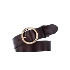 Complete your look with elegance and style with the Khatia leather belt. Made from genuine leather and featuring a width of 2.8 cm, it offers a timeless buckle that perfects your style. An essential piece for an unforgettable look. Elegant Adjustable Belts With Buckle Closure, Leather Belts With Buckle Closure For Office, Leather Belt With Buckle Closure For Office, Chic Brown Belt With Buckle Closure, Chic Office Belt With Buckle Closure, Brown Workwear Belt Buckle With Closure, Elegant Brown Belt Buckle, Chic Brown Belt Buckles For Business, Leather Belt Buckles With Belt For Office