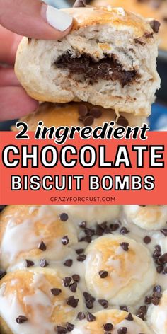 Philsbury Biscuit Recipes, Chocolate Danish, Recipe Using Canned Biscuits, Grand Biscuit Recipes, Pillsbury Biscuit Recipes, Chocolate Chip Biscuits, Breakfast Dessert Recipes, Frozen Biscuits, Crazy For Crust