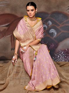 Stunning pink dola silk embroidery saree online for women which is crafted from dola silk fabric and comes with art silk blouse.Buy this outstanding saree online at the best shopping price. We do express shipping USA, UK, Canada and Worldwide. Designer Sarees Wedding, Rajputi Dress, Indian Silk Sarees, Simple Sarees, Saree Designs Party Wear, Lehenga Choli Online, Indian Dresses Traditional, Traditional Indian Outfits, Lehenga Collection