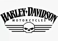 harley davidson motorcycle logo with a skull on it