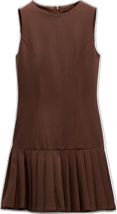 Casual Sleeveless Dress With Pleated Hem, Classic Sleeveless Mini Dress For Daywear, Sleeveless Mini Dress With Side Zipper For Work, Classic Sleeveless Dress With Pleated Hem, Zara Sleeveless Workwear Dress, Zara Sleeveless Dress For Work, Fitted Sleeveless Dress With Pleated Hem, Sleeveless Dress With Back Zipper For Daywear, Zara Sleeveless Dress For Daywear